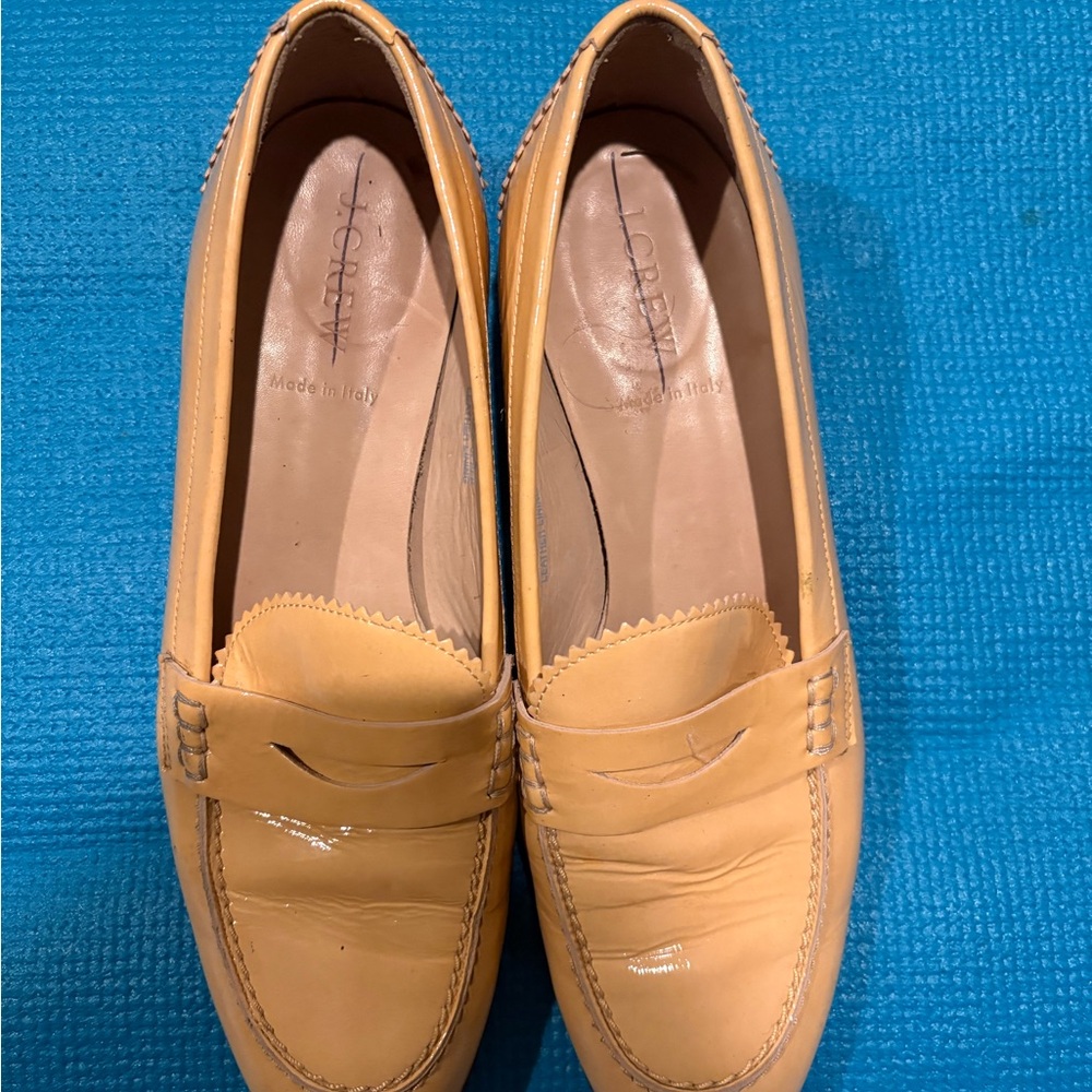J. Crew Mustard Yellow Loafers